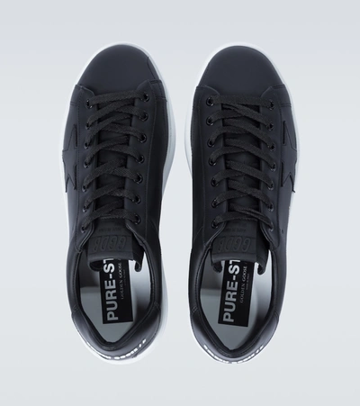 Shop Golden Goose Pure Star Sneakers In Black