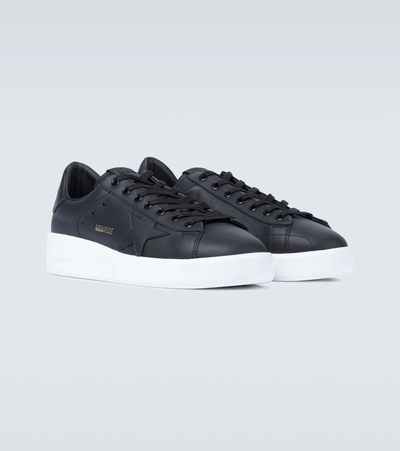 Shop Golden Goose Pure Star Sneakers In Black