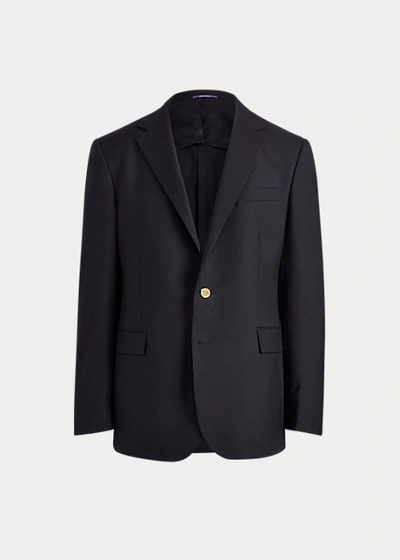 Shop Ralph Lauren Gregory Wool Twill Suit Jacket In Navy