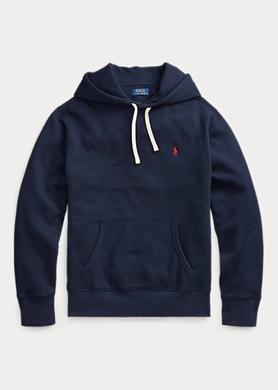 Shop Polo Ralph Lauren The Rl Fleece Hoodie In Polo Black