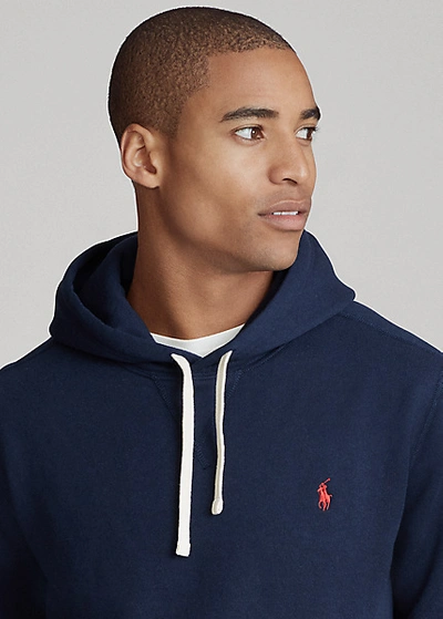 Shop Polo Ralph Lauren The Rl Fleece Hoodie In Polo Black