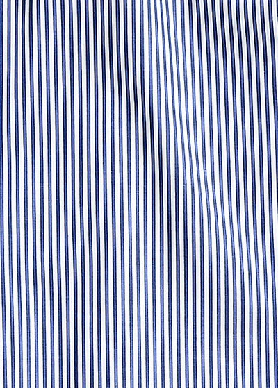 Shop Ralph Lauren Striped French Cuff Shirt In Blue And White