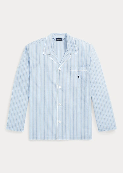 Polo Ralph Lauren Stripe Broadcloth Pajama Shirt In Andrew Stripe