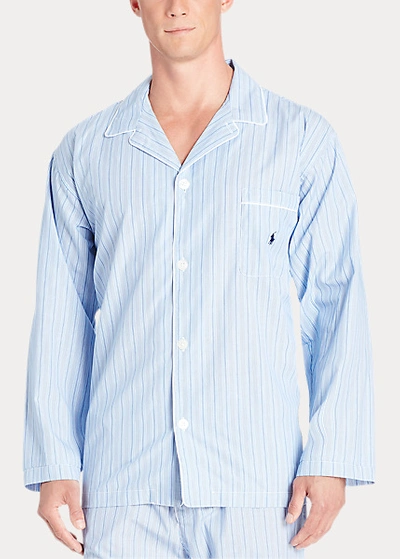 Polo Ralph Lauren Stripe Broadcloth Pajama Shirt In Andrew Stripe