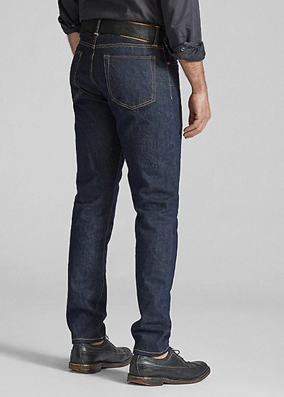 Double Rl Slim Narrow Once-washed Selvedge Jean In Once Washed 3
