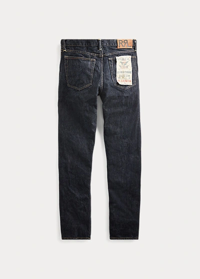 Double Rl Slim Narrow Once-washed Selvedge Jean In Once Washed 3