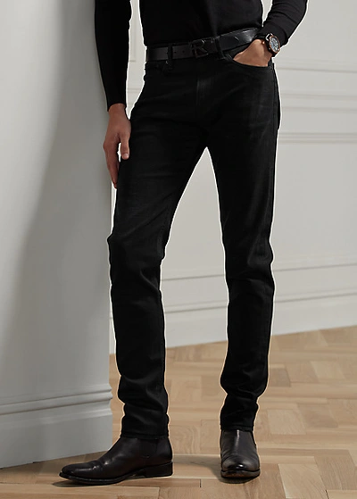 Shop Ralph Lauren Stretch Skinny Jean In Black