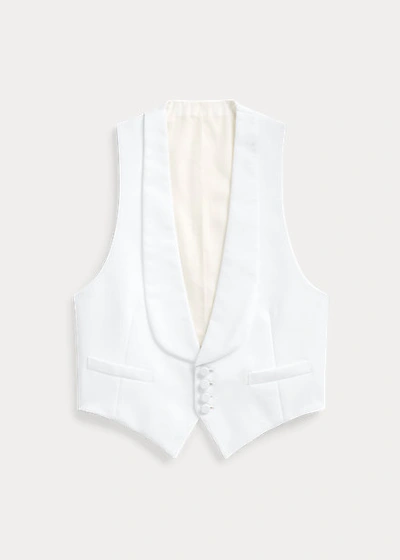 Shop Ralph Lauren Handmade Piqué Vest In White