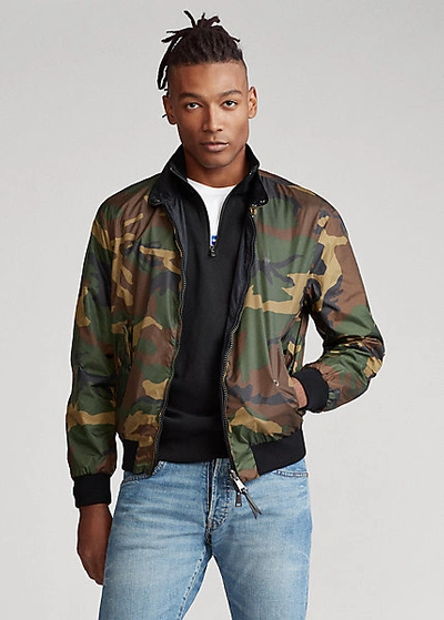 Polo top camo windbreaker