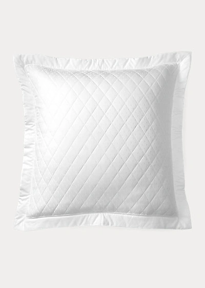 Shop Ralph Lauren Bedford Quilted Sham In Essex Cream