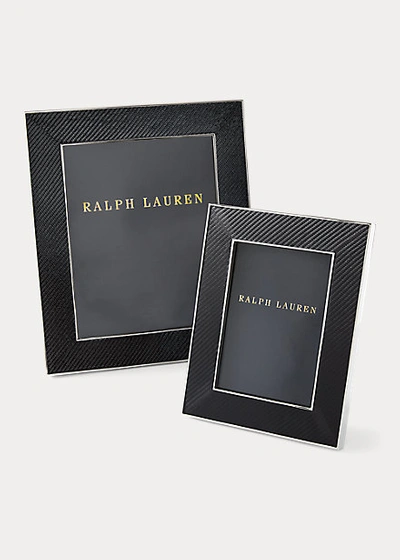 Shop Ralph Lauren Sutton Leather Frame In Black