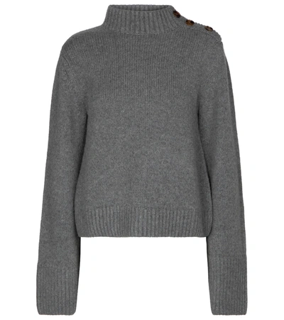 Shop Khaite Brie Cashmere Sweater In Grey