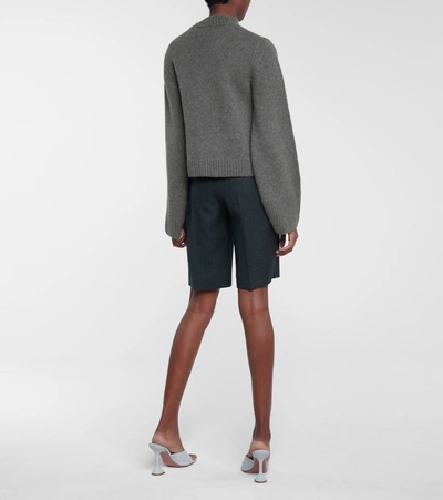 Shop Khaite Brie Cashmere Sweater In Grey