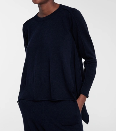 Shop Stella Mccartney Cashmere And Wool Sweater In Blue