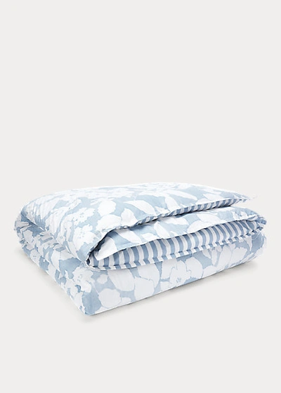 Polo Ralph Lauren Willa Floral Comforter Set In Chambray And Cream
