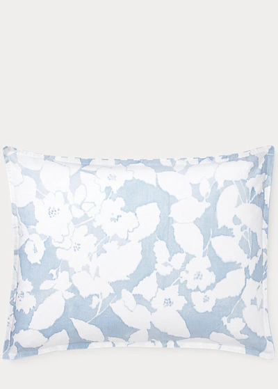 Polo Ralph Lauren Willa Floral Comforter Set In Chambray And Cream