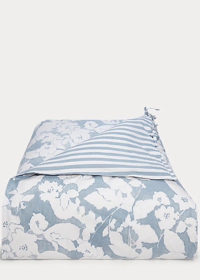 Polo Ralph Lauren Willa Floral Comforter Set In Chambray And Cream
