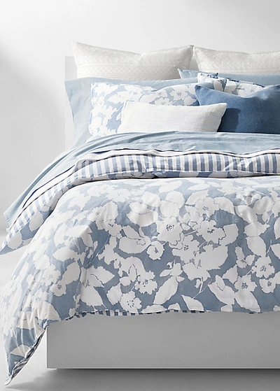 Polo Ralph Lauren Willa Floral Comforter Set In Chambray And Cream