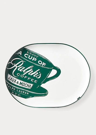 Shop Ralph Lauren Ralph's Coffee Oval Platter In Green
