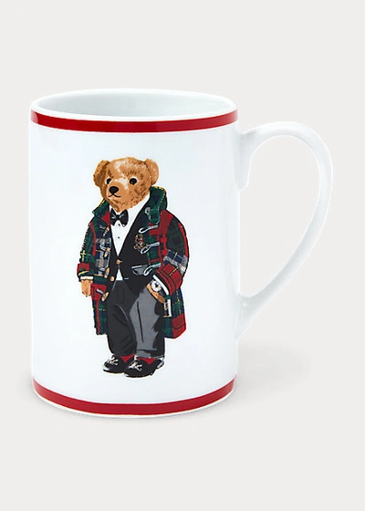 Shop Ralph Lauren Toggle Coat Polo Bear Mug In Red