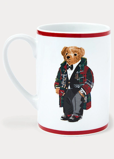 Shop Ralph Lauren Toggle Coat Polo Bear Mug In Red