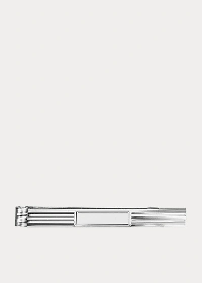 Ralph Lauren Large Engine-turned Tie Bar In Silver | ModeSens