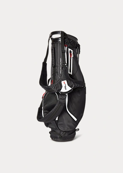 Shop Ralph Lauren Rlx Nylon Golf Stand Bag In Black