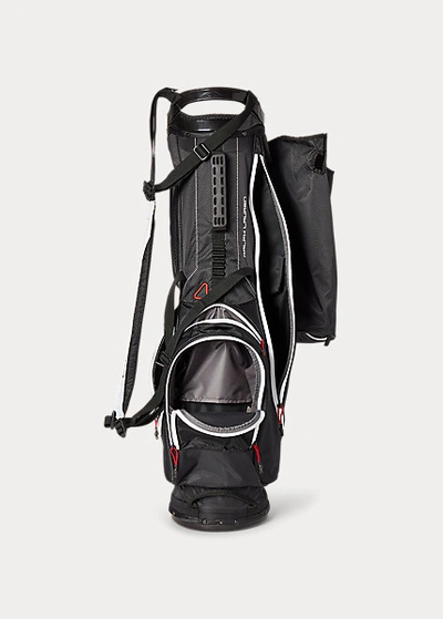 Shop Ralph Lauren Rlx Nylon Golf Stand Bag In Black