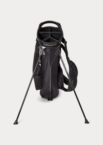 Shop Ralph Lauren Rlx Nylon Golf Stand Bag In Black