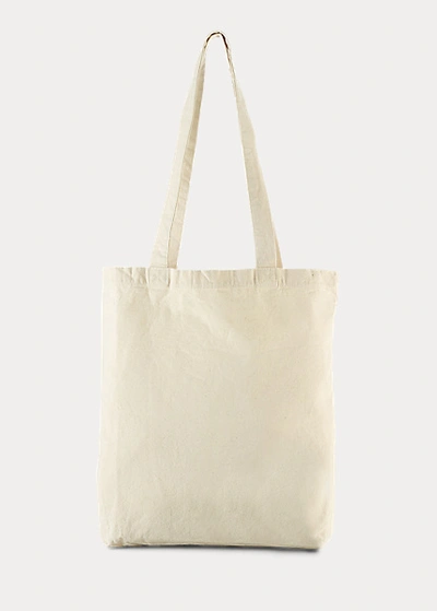 Shop Ralph Lauren Ralph's Coffee Tote Bag In Cream/green