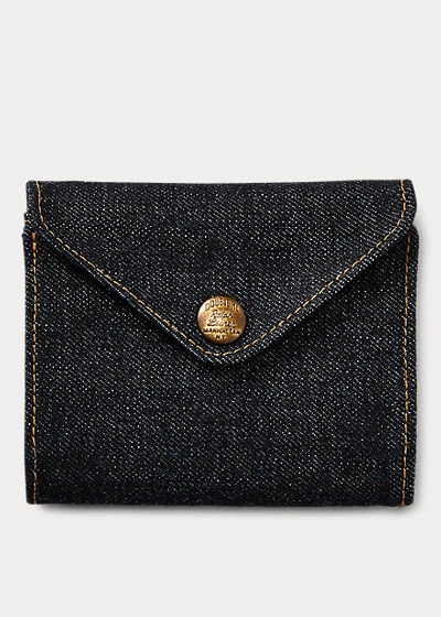 Shop Double Rl Indigo Denim Billfold Wallet