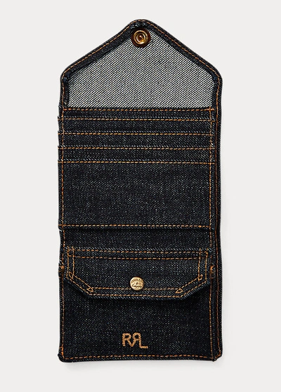 Shop Double Rl Indigo Denim Billfold Wallet