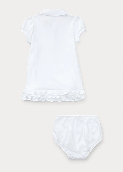 Shop Ralph Lauren Ruffled Polo Dress & Bloomer In White