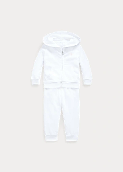 Polo Ralph Lauren Ralph Lauren French Terry Hoodie & Pant Set In White