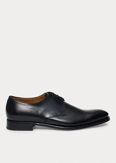 Shop Ralph Lauren Dalvin Calfskin Oxford In Black