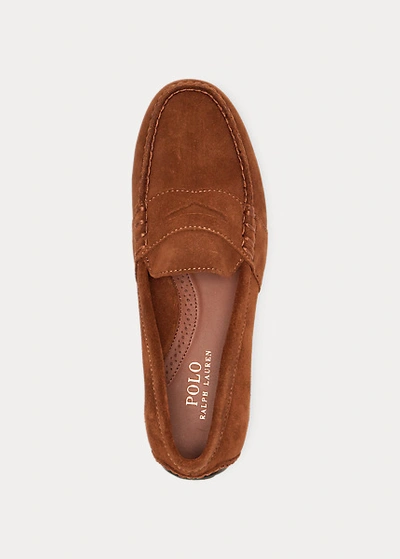 Polo Ralph Lauren Reynold Suede Driver In Navy