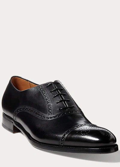 Polo Ralph Lauren Denver Cap-toe Shoe In Black
