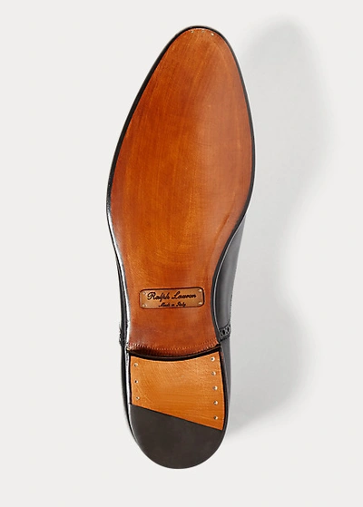 Polo Ralph Lauren Denver Cap-toe Shoe In Black
