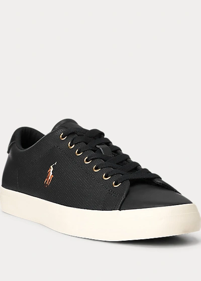 Polo Ralph Lauren Ralph Lauren Longwood Leather Sneaker In Black