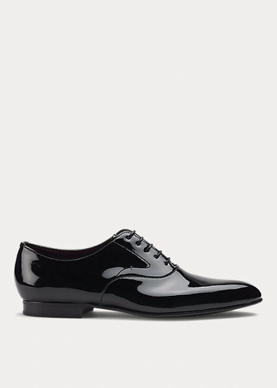 Shop Ralph Lauren Paget Patent Leather Shoe In Black
