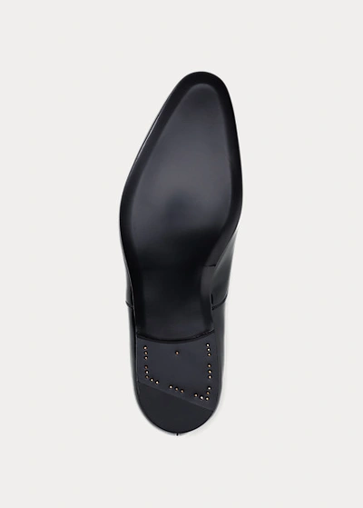 Shop Ralph Lauren Paget Patent Leather Shoe In Black