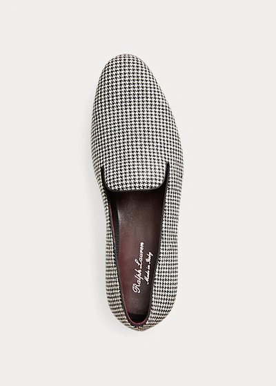 Shop Ralph Lauren Alonzo Houndstooth Wool Slipper In Multi