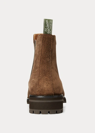 Polo Ralph Lauren Bryson Suede Chelsea Boot In Brown