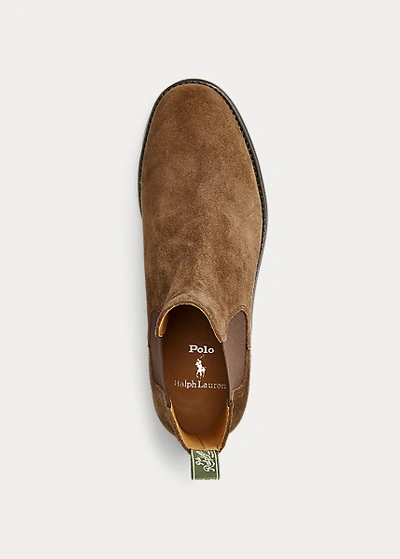 Polo Ralph Lauren Bryson Suede Chelsea Boot In Brown