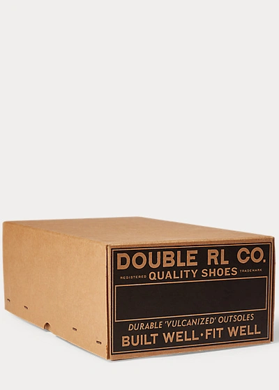 Double Rl Mayport Indigo Canvas Sneaker In Indigo