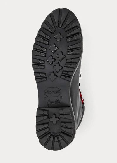 Polo Ralph Lauren Fidel Burnished Calfskin Boot In Black