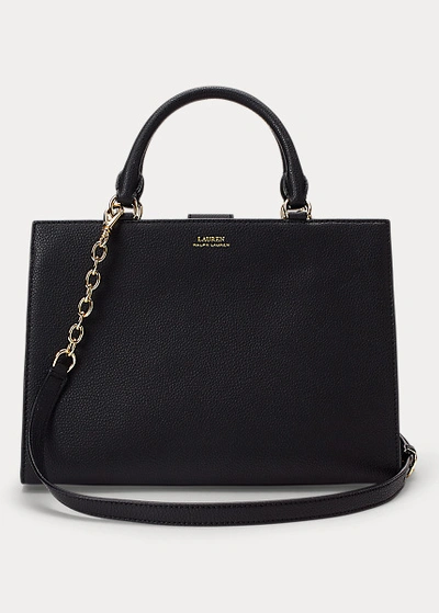 Pebbled Leather Laine Satchel