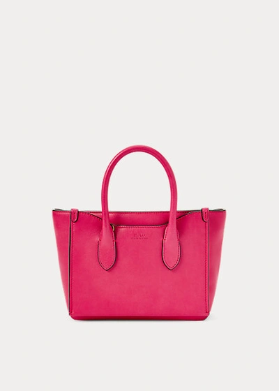 100% Genuine POLO RALPH LAUREN Sloane Mini Satchel Bag in Peony/ Hot Pink