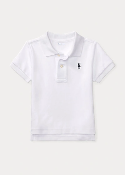 Shop Ralph Lauren Soft Cotton Polo Shirt In White