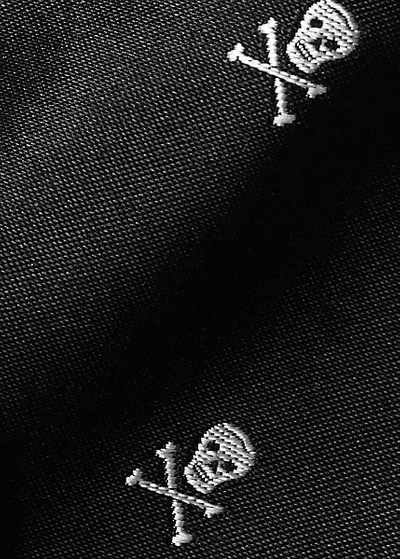 Polo Ralph Lauren Skull-and-bones Silk Bow Tie In Black/white
